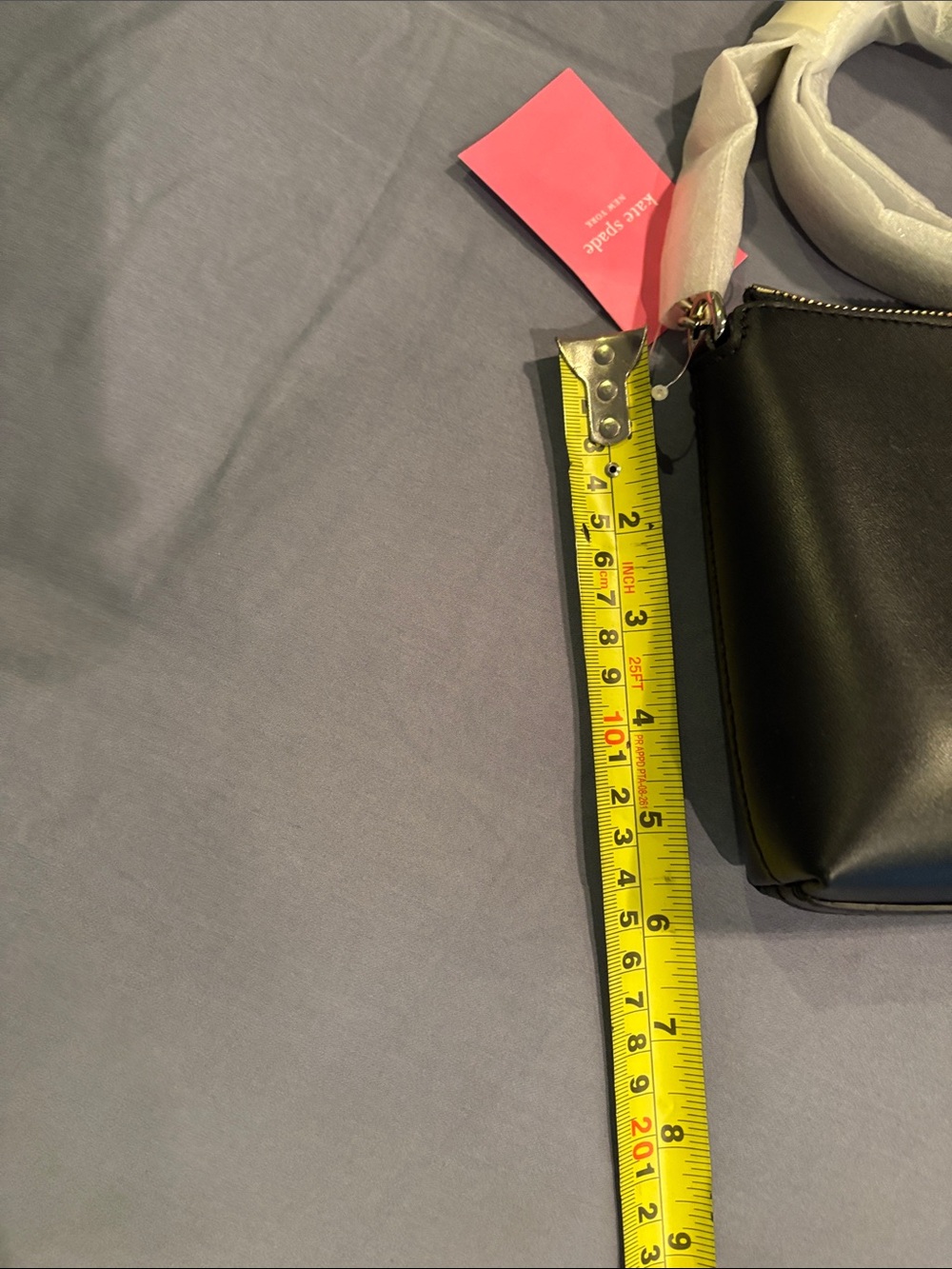 kate spade Black Leather Crossbody with Gold Logo Zip - Picture 5 of 5